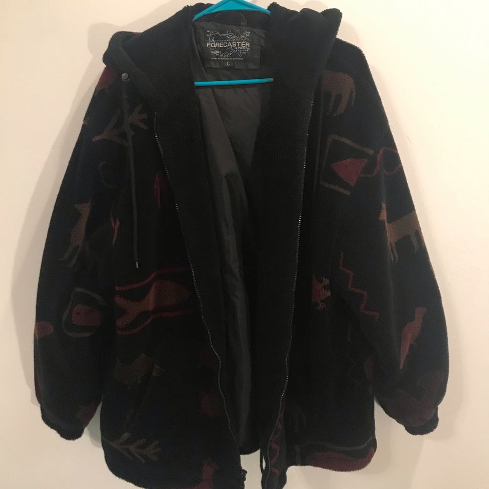 Forecaster fuzzy oversized Sherpa coat